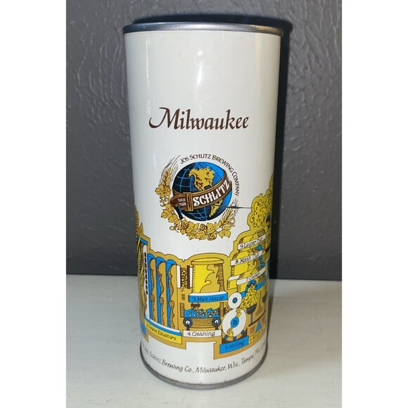 VINTAGE - MILWAUKEE SCHLITZ BREWING COMPANY - Beer Can Coin Bank 1974 - Picture 1 of 5
